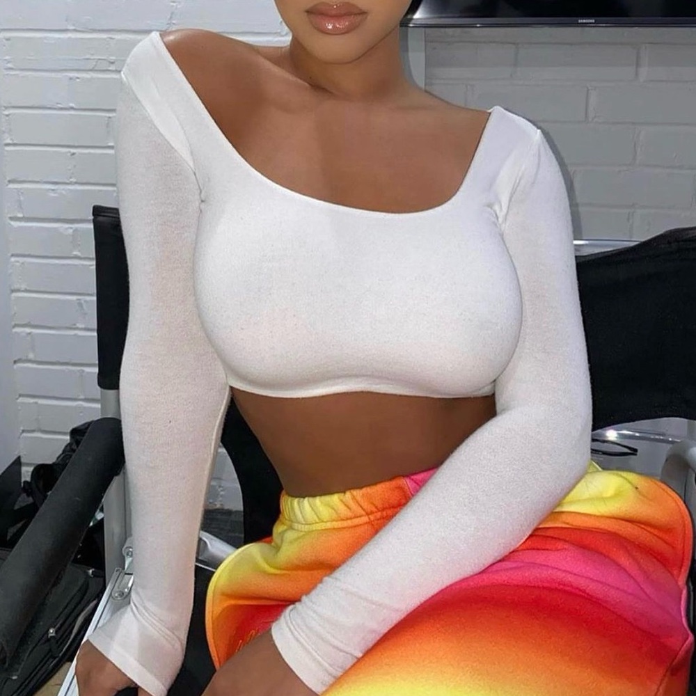 HMS White Crop Top